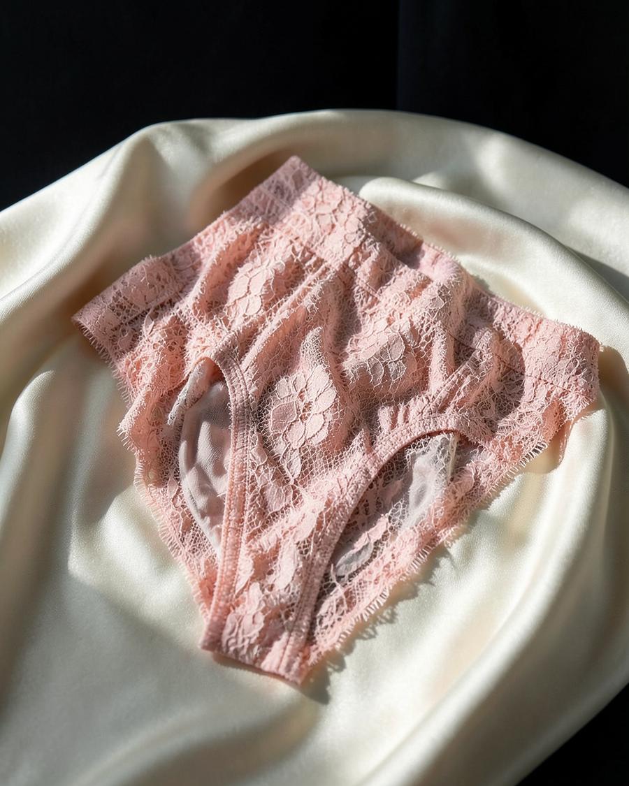 Aurore Lace Panty — Rose