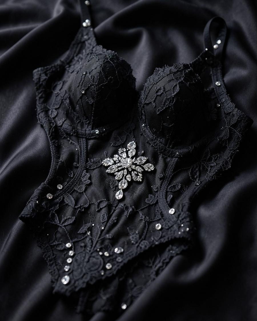 Désir Lace Body — Noir